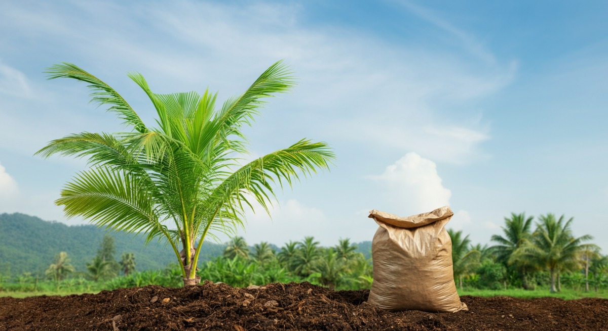 Manuring for coconut palms
